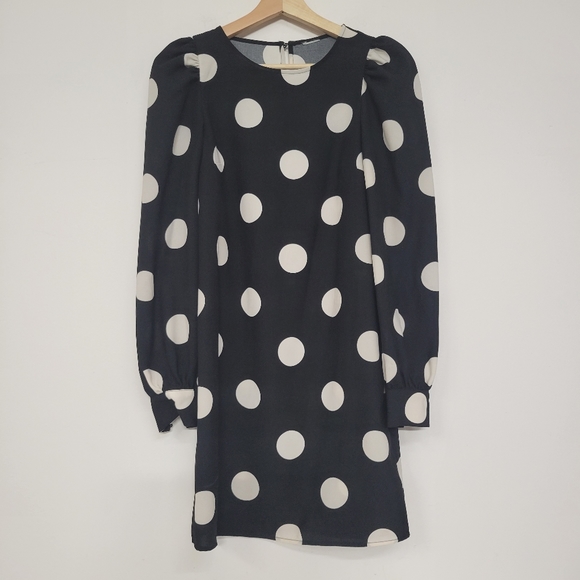 H&M Polka Dot Dress midi, Size Xs. - Picture 3 of 10